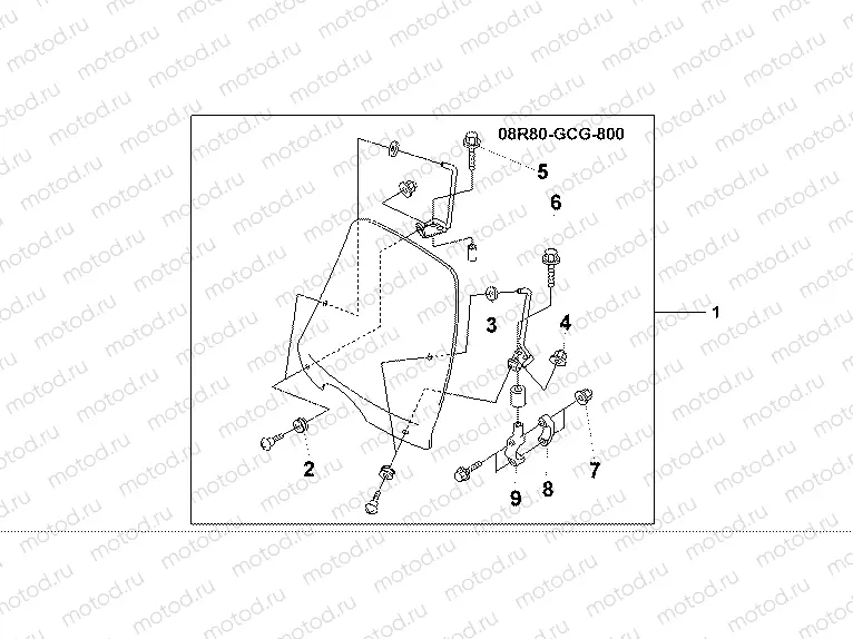 08R-80-01 WINDSHIELD SGX50 SKY