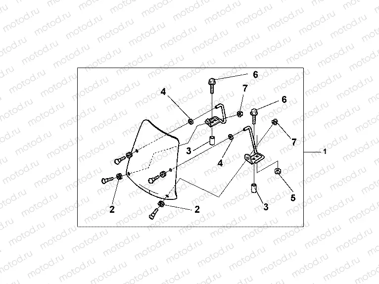 08R-80-01 WINDSHIELD (SH50 / 100)