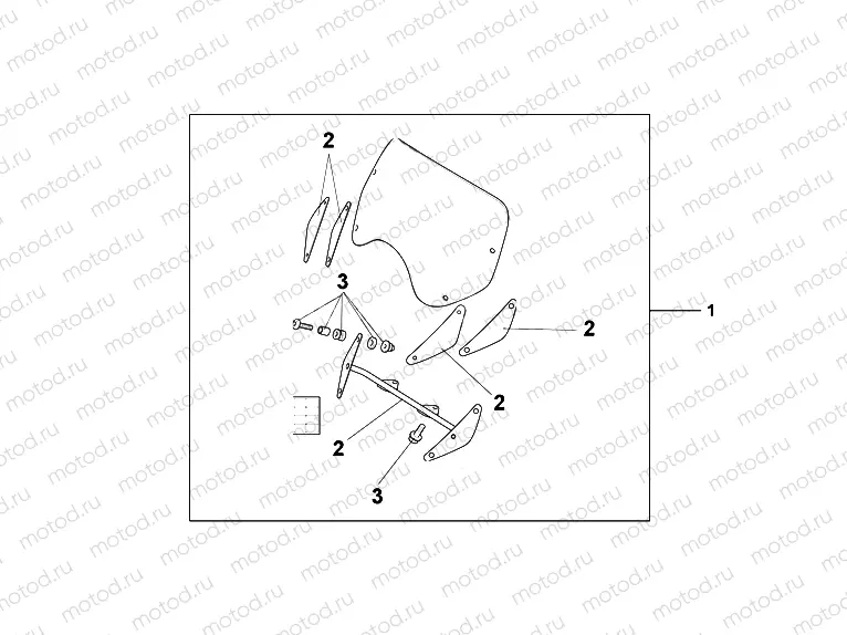 08R-80-02 BOULEVARD WINDSHIELD