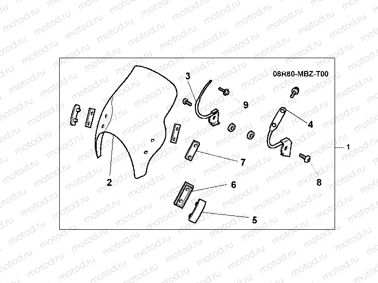08R-80-02 METER VISOR