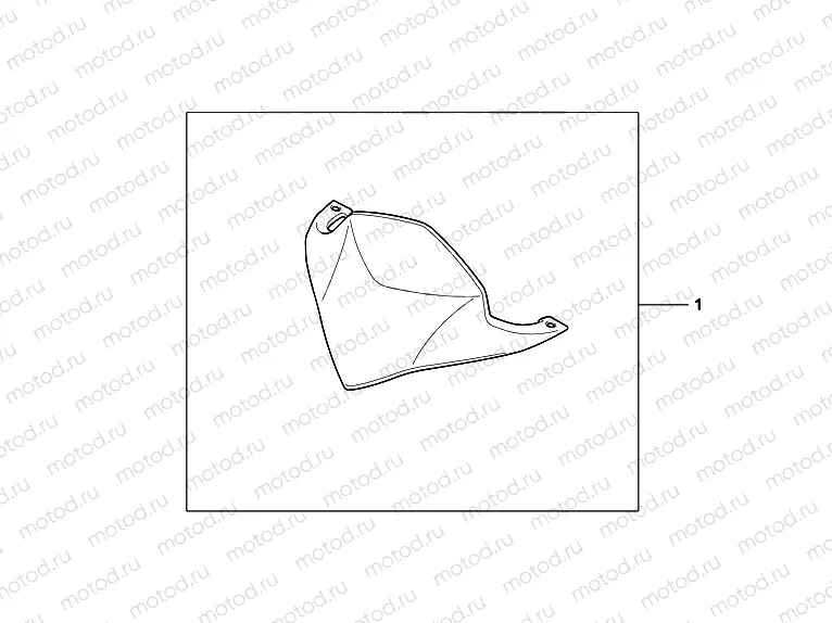 08R-80-02 METER VISOR MAT RAY SILVER