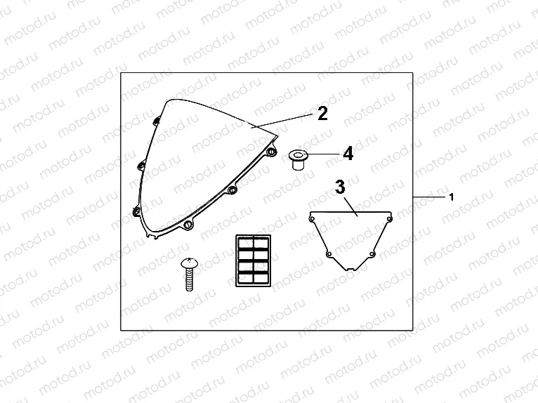 08R-80-02 WINDSCREEN CLEAR