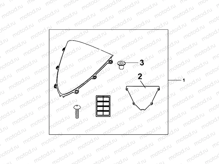 08R-80-03 HIGH WIND SCREEN