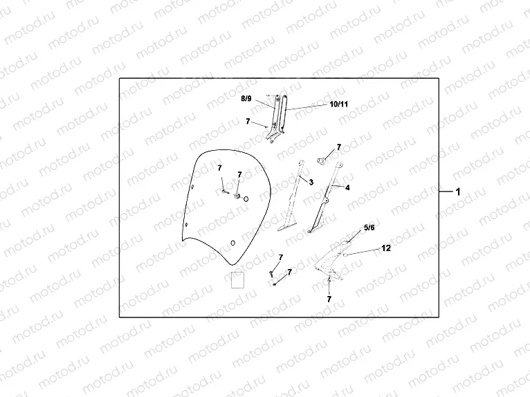 08R-80-03 TUV WINDSHIELD SH125-150