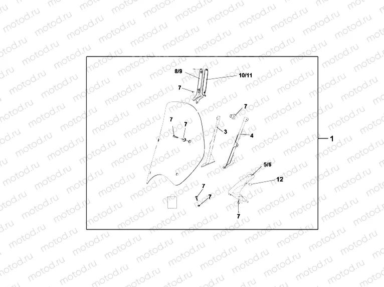 08R-80-03 TUV WINDSHIELD SH125-150