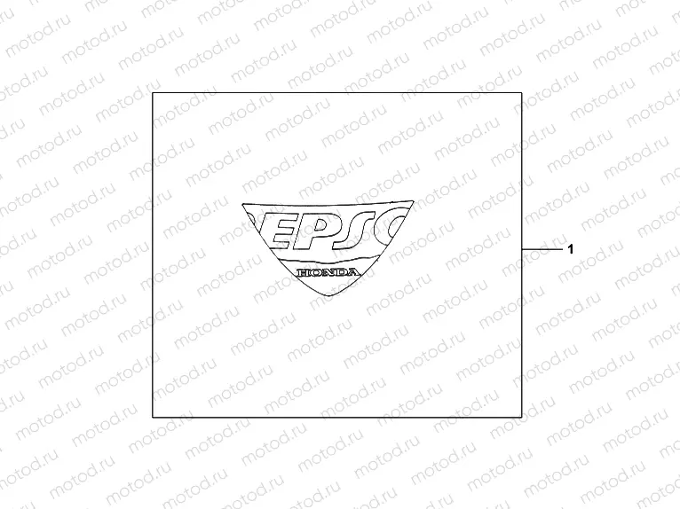 08R-80-04 EPSO STICKER FIREBLADE WS