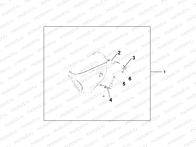 08R-81-03 HEADLIGHT COWL WITH WINDSCREEN