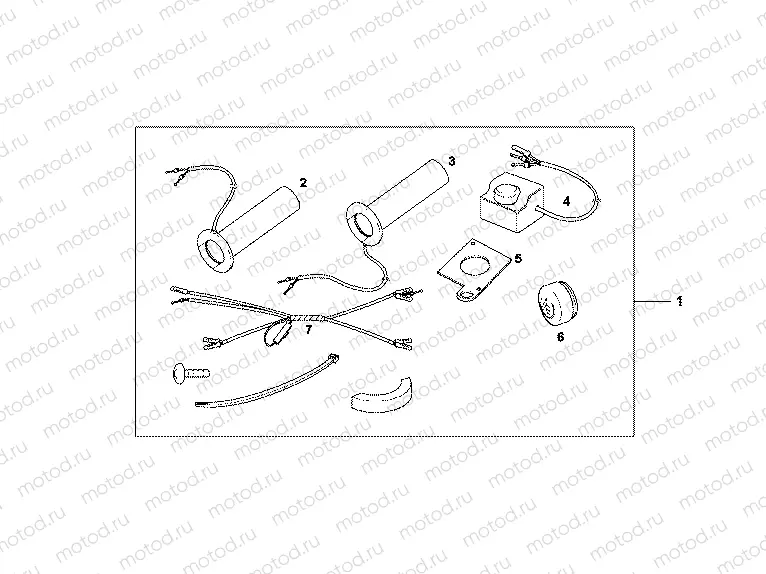 08T-50-01 GRIP HEATER CUSTOMS