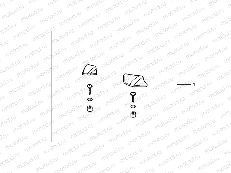 08U-91-02 PILLION ARMREST SET