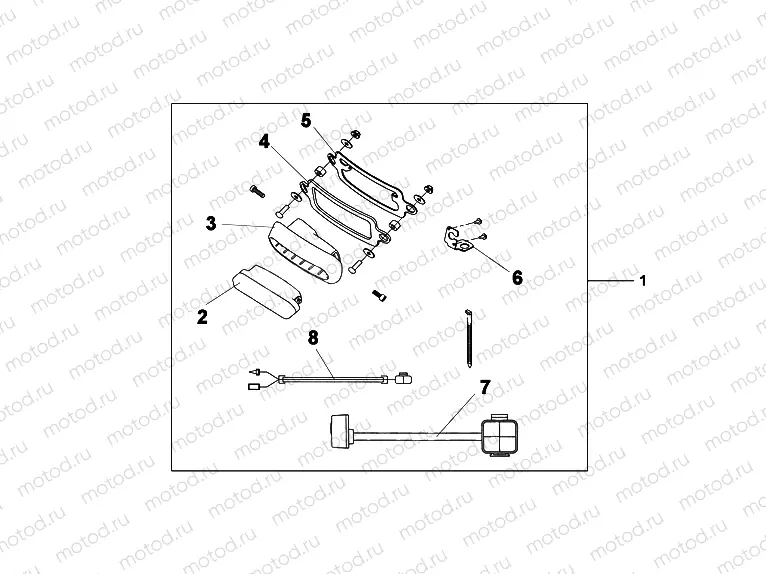 08V-35-01 REAR FOG LIGHT KIT