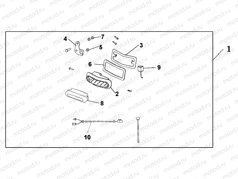 08V-35-01 REAR FOG LIGHT SET