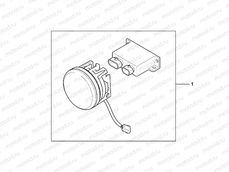 08V-72-01 KIT, FR LED FOG LA