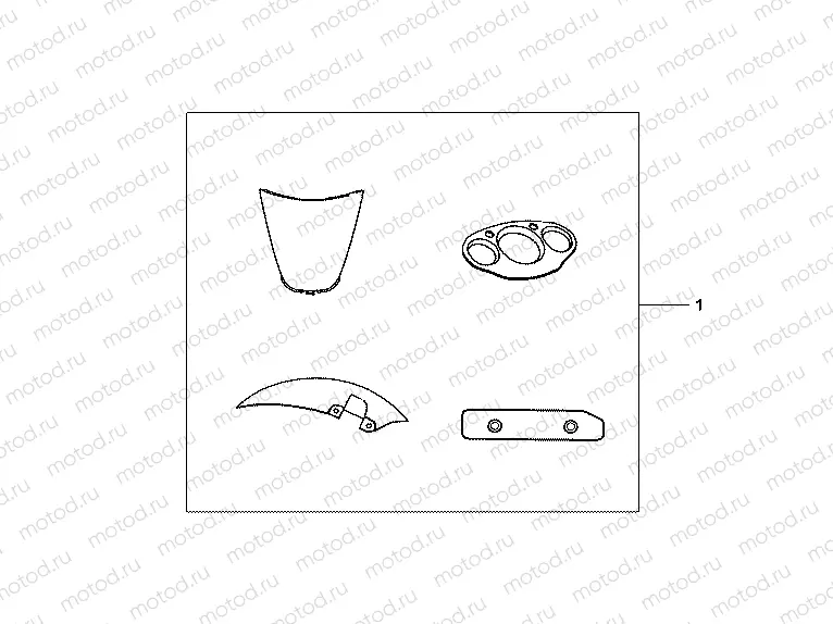 08Z-51-01 ON-ROAD PRINTED PARTS KIT
