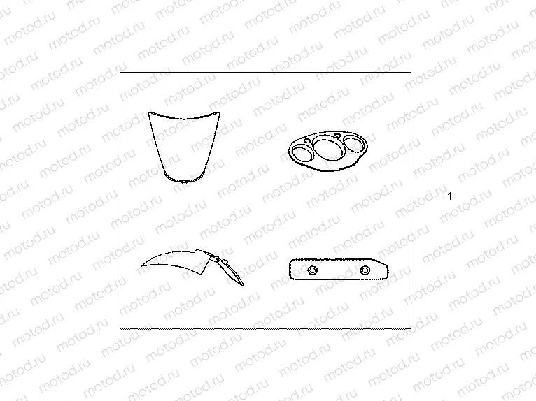 08Z-51-02 ON-ROAD PRINTED PARTS KIT