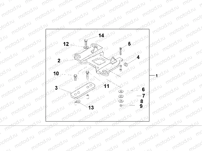 08Z-51-02 SUB CARRIER 45L TOPBOX
