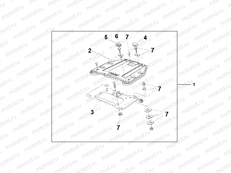 08Z-51-02 TOP BOX BRACKET