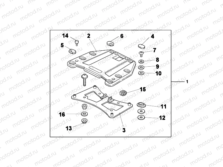 08Z-70-01 TOP BOX BRACKET