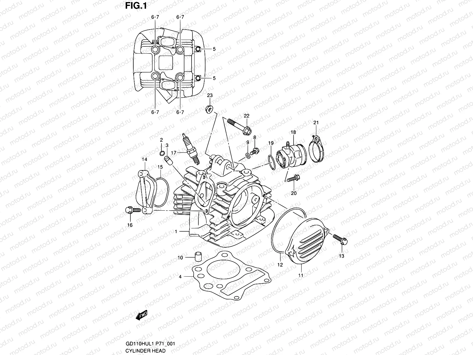 1 - CYLINDER HEAD