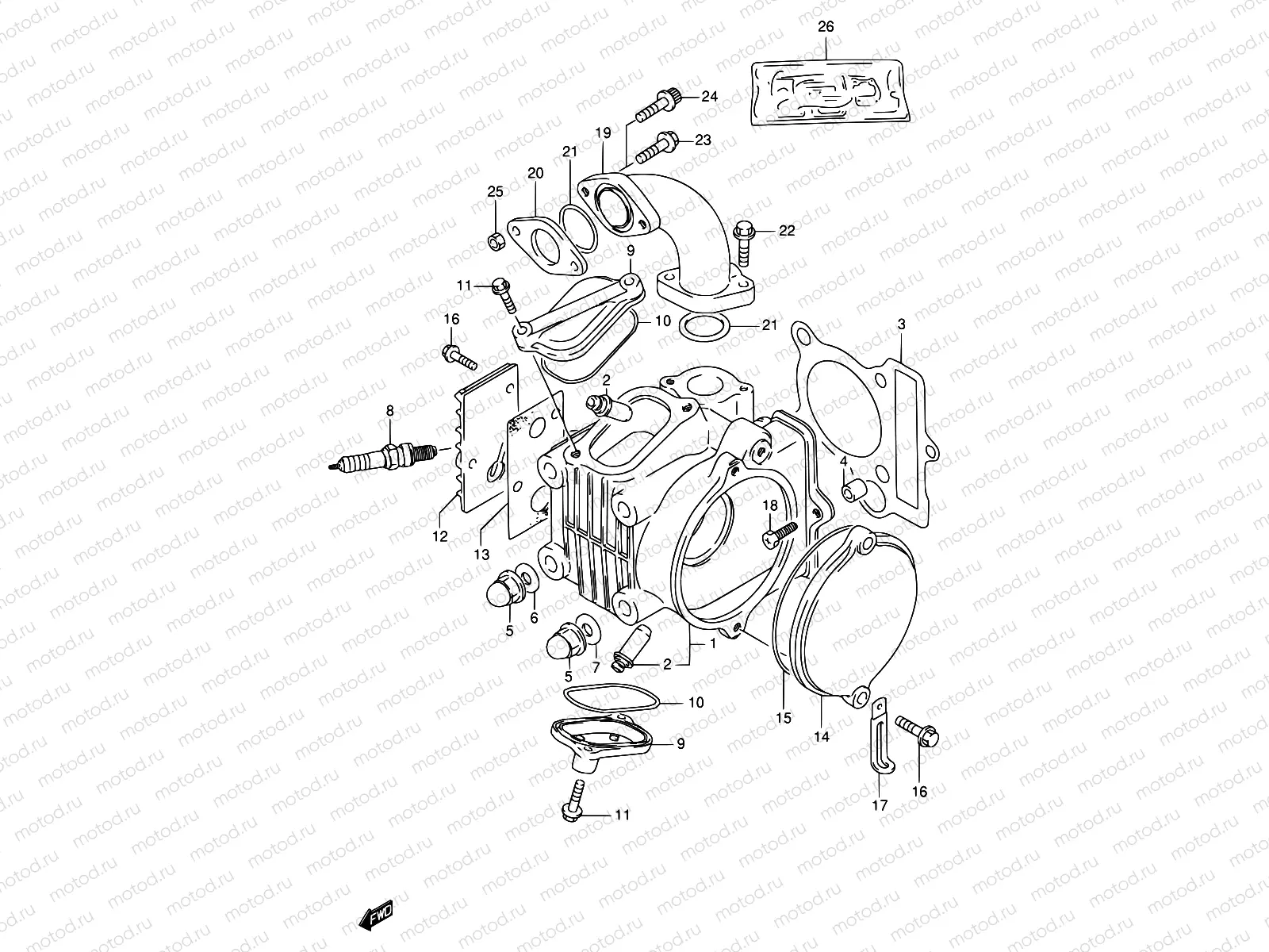 1 - CYLINDER HEAD