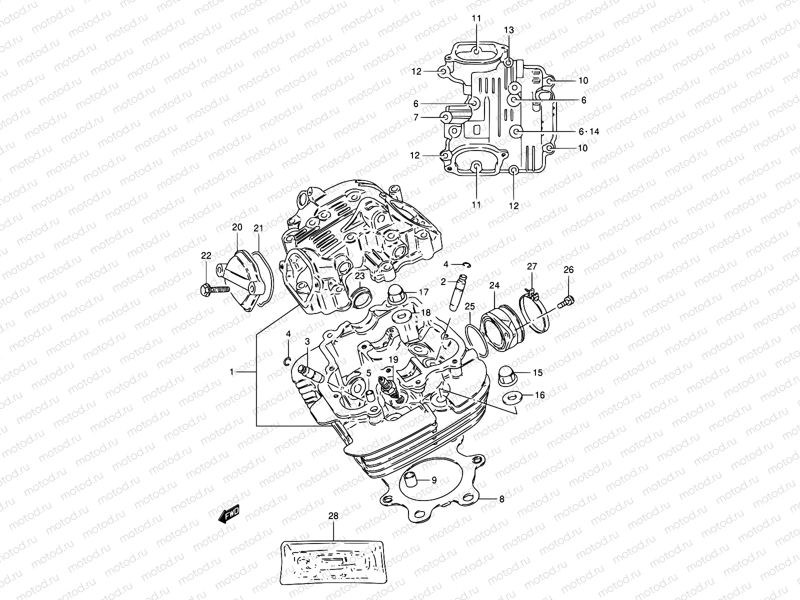 1 - CYLINDER HEAD