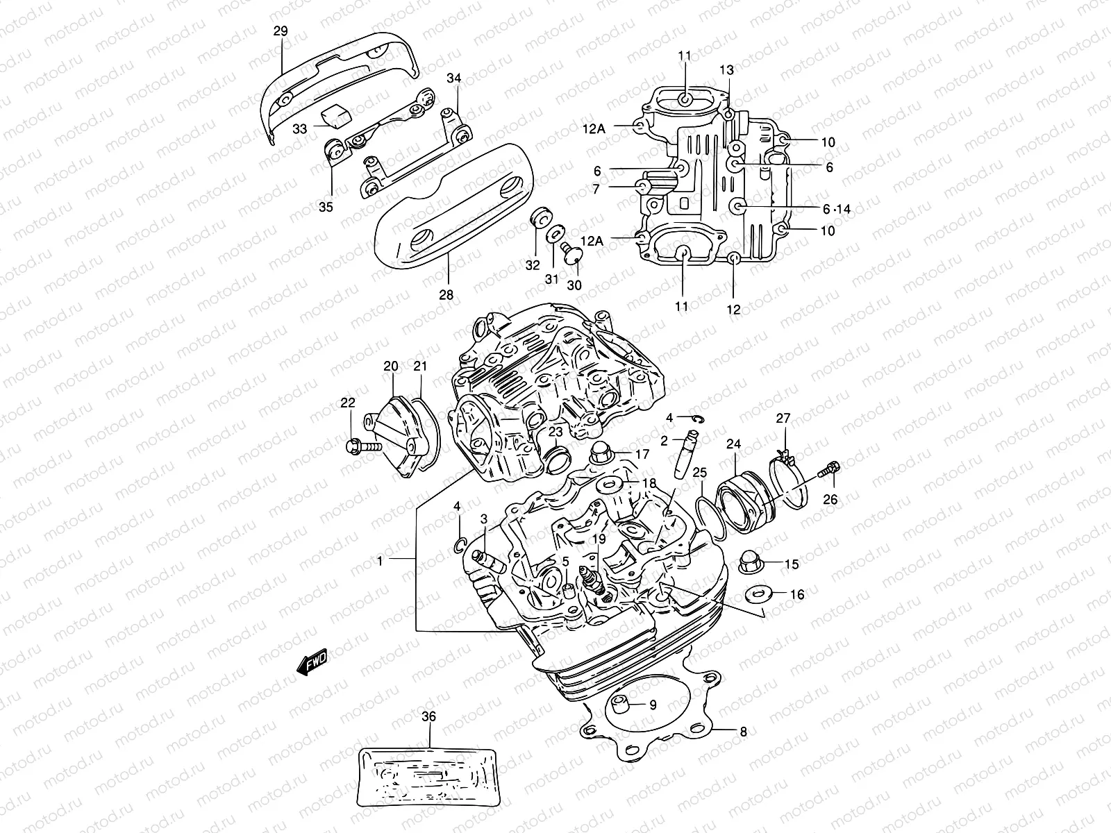 1 - CYLINDER HEAD