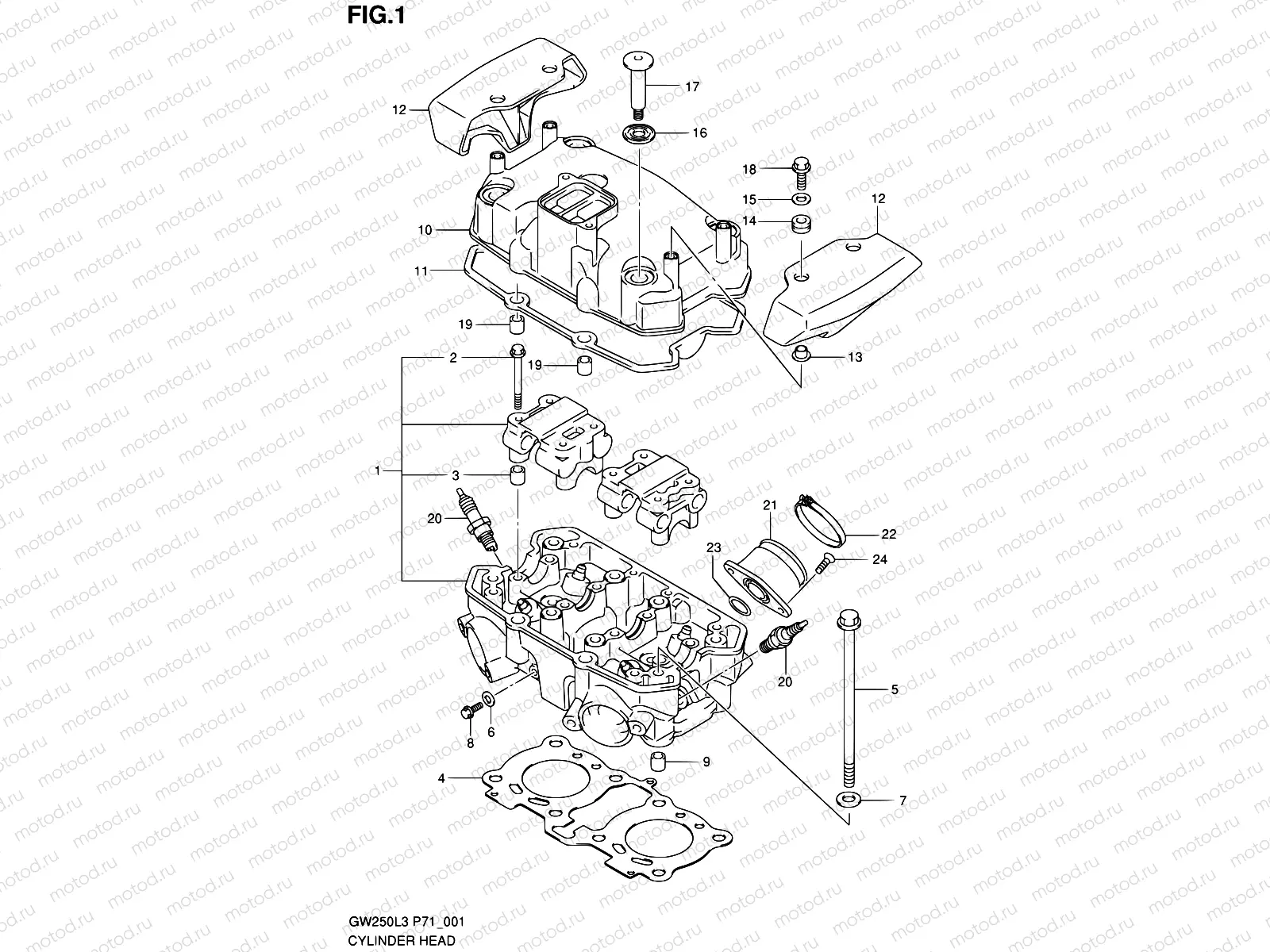 1 - CYLINDER HEAD