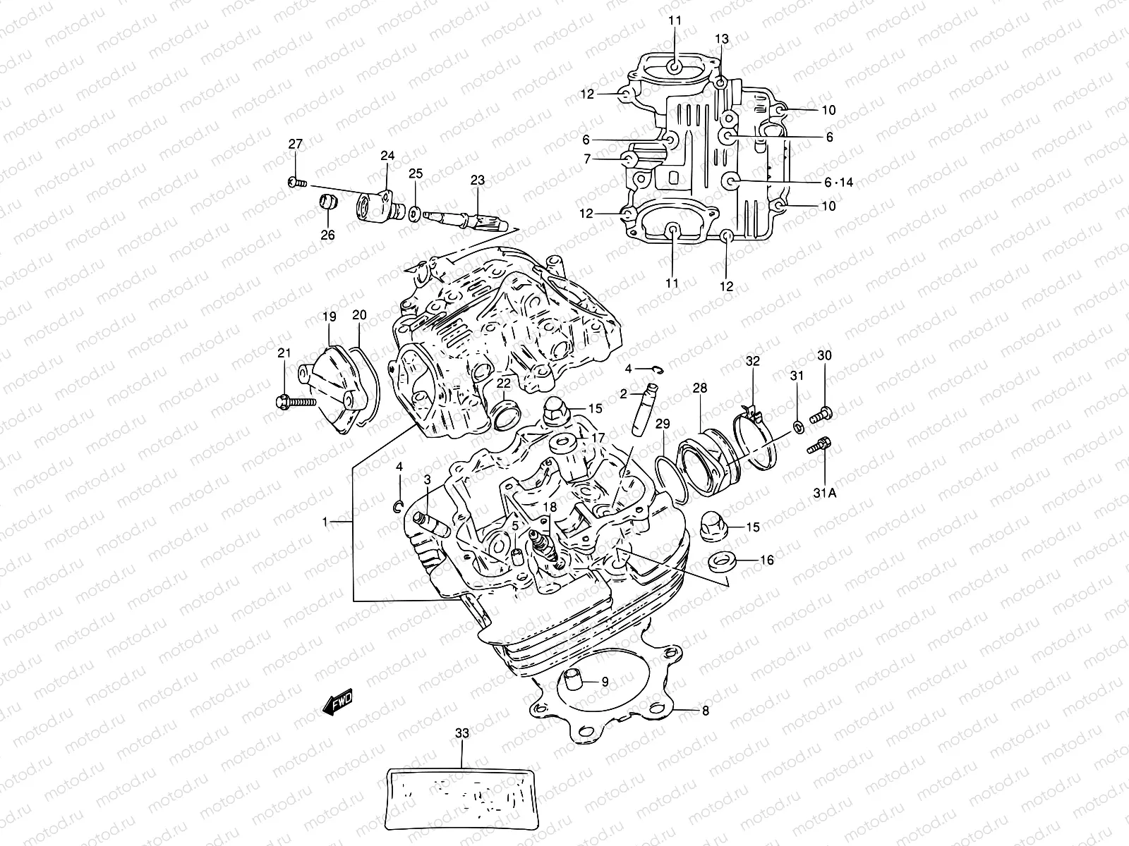 1 - CYLINDER HEAD