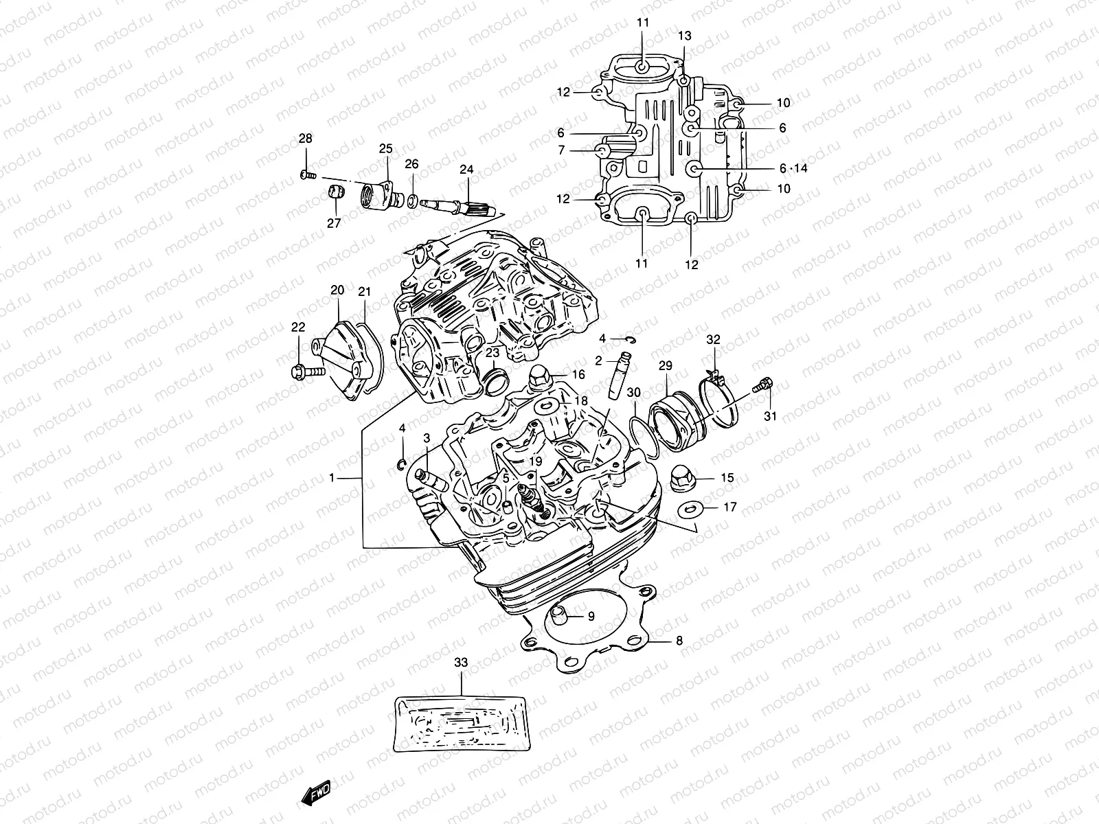 1 - CYLINDER HEAD