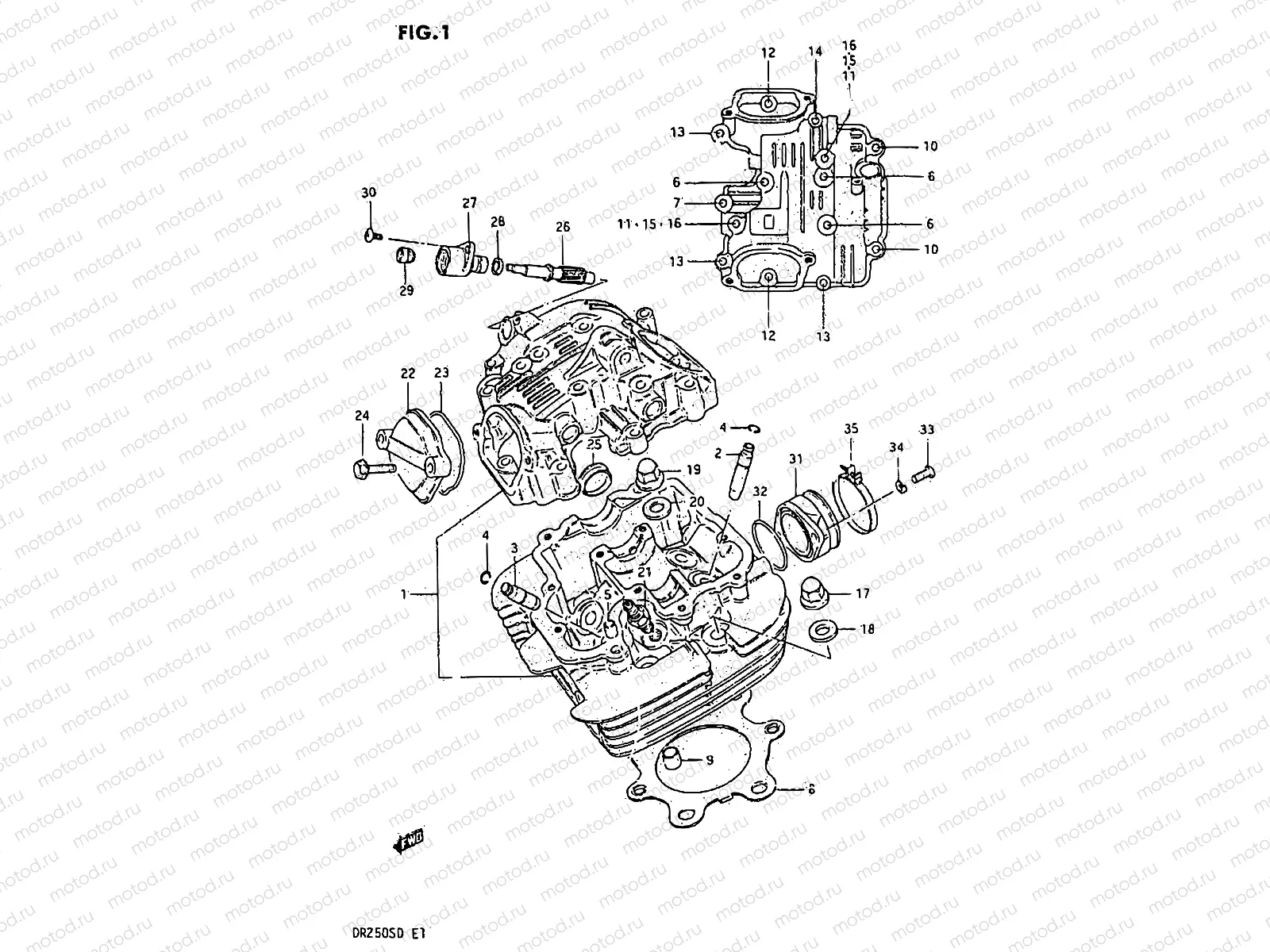 1 - CYLINDER HEAD