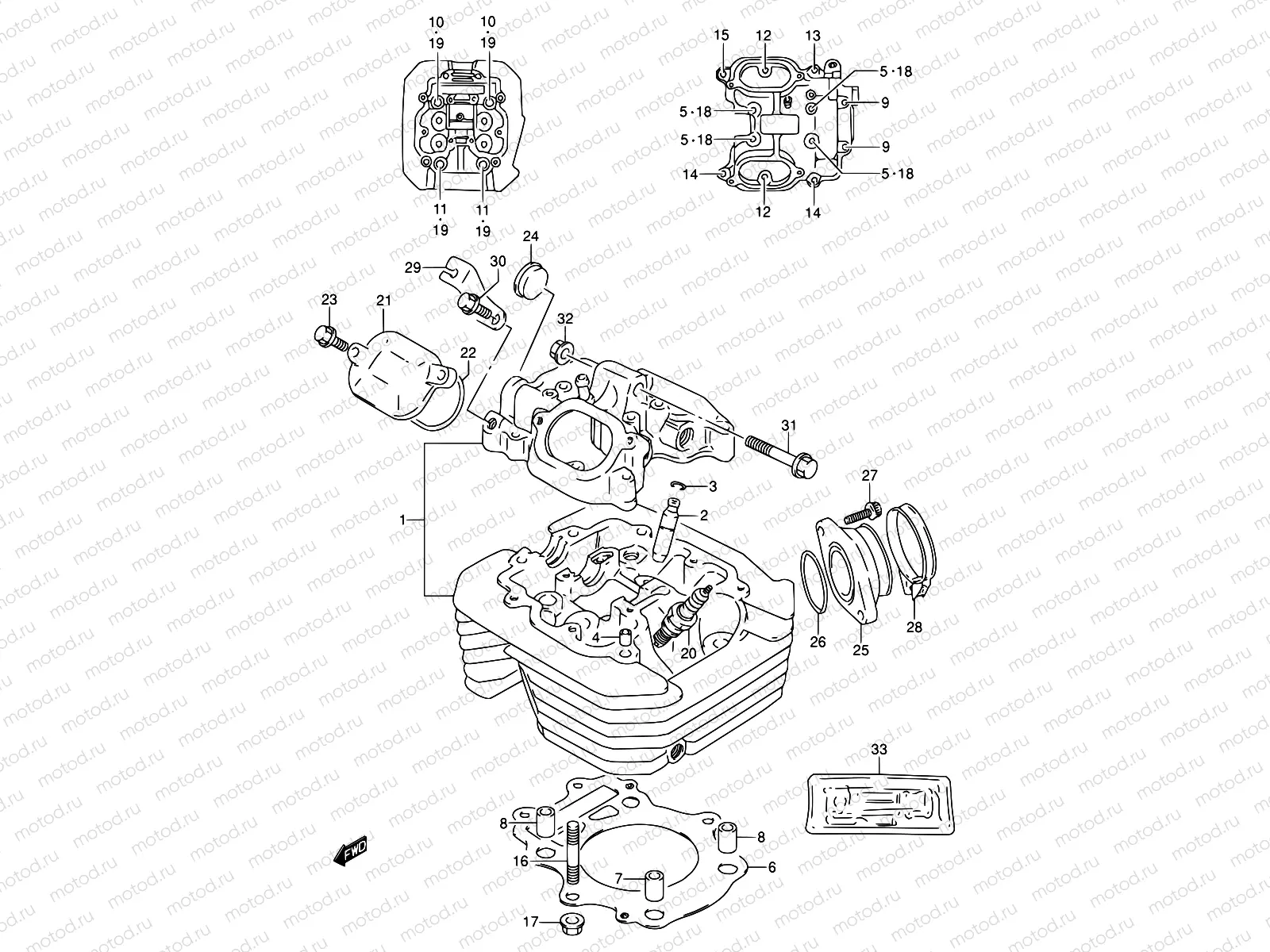 1 - CYLINDER HEAD