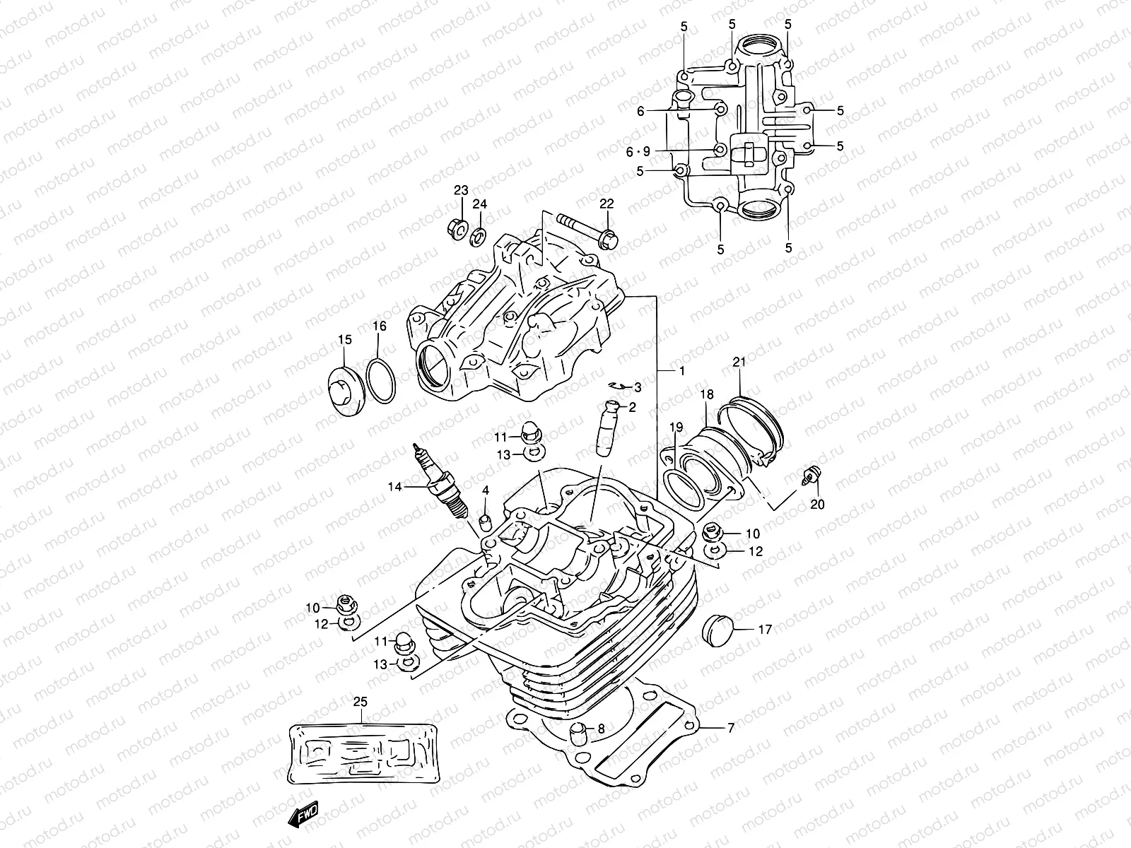 1 - CYLINDER HEAD