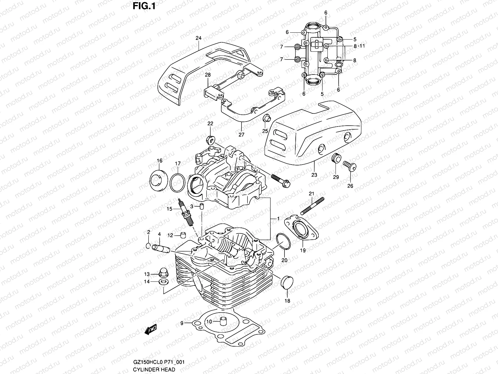 1 - CYLINDER HEAD