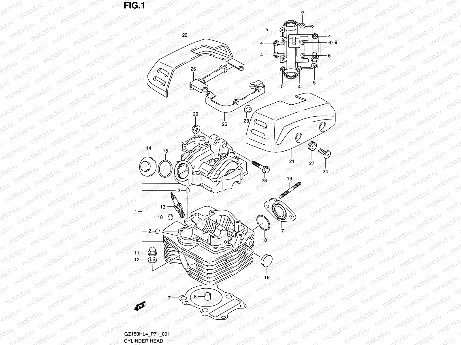 1 - CYLINDER HEAD