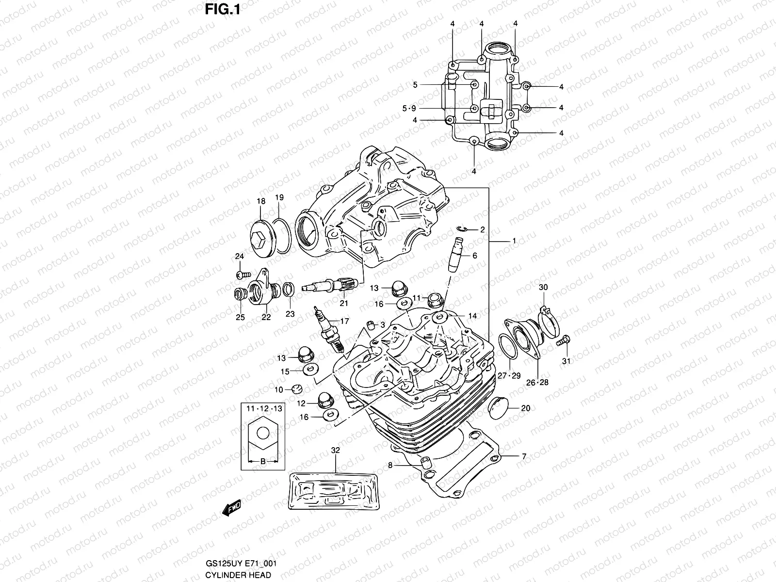 1 - CYLINDER HEAD