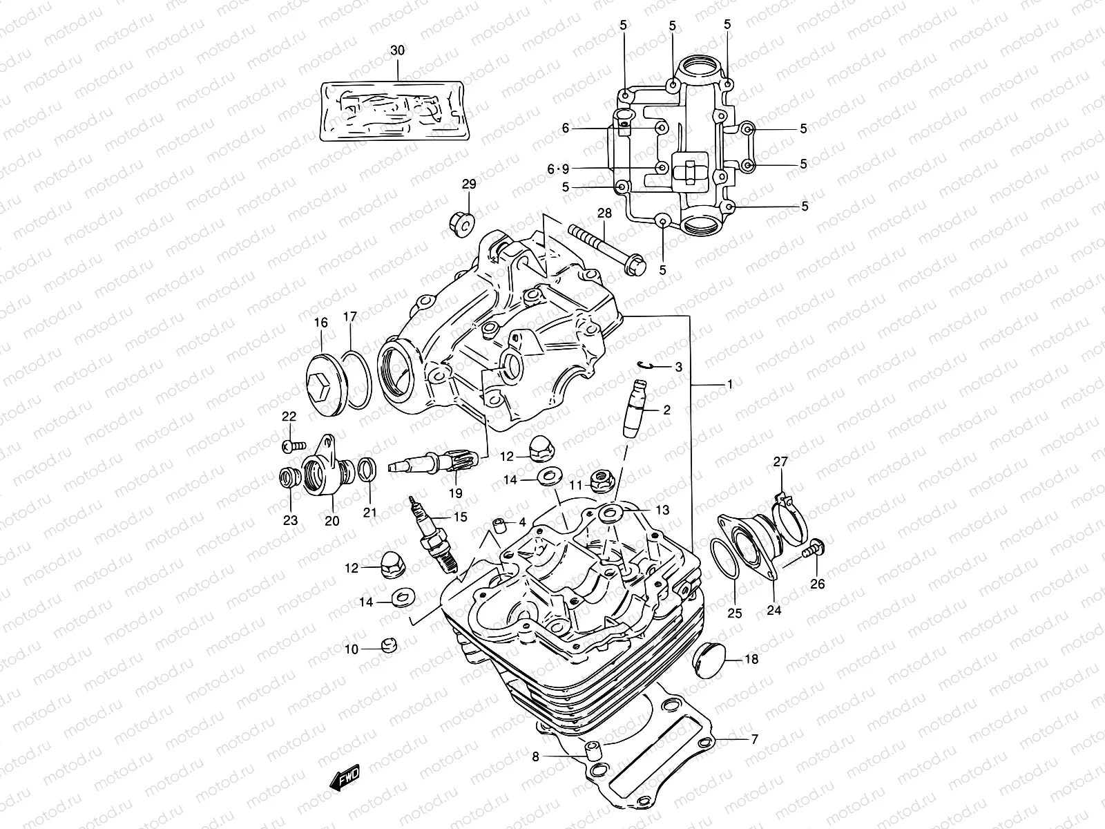 1 - CYLINDER HEAD