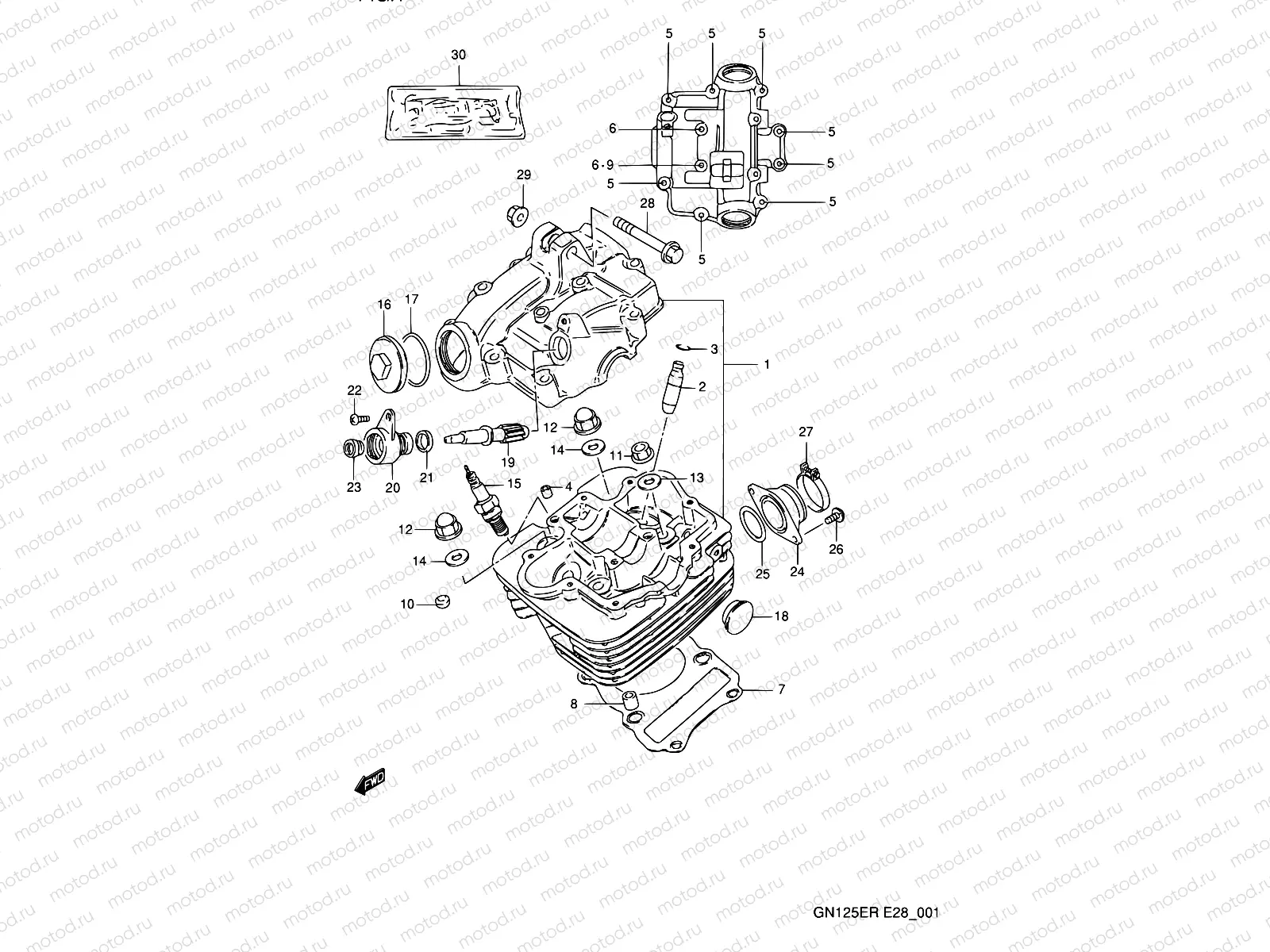 1 - CYLINDER HEAD