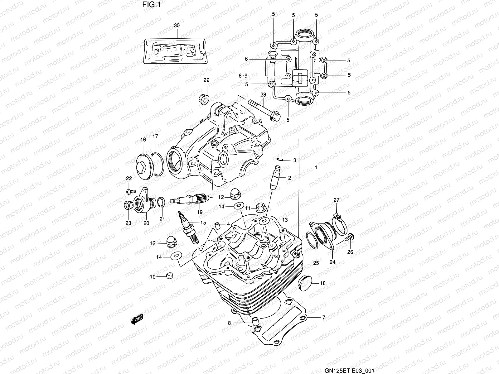 1 - CYLINDER HEAD