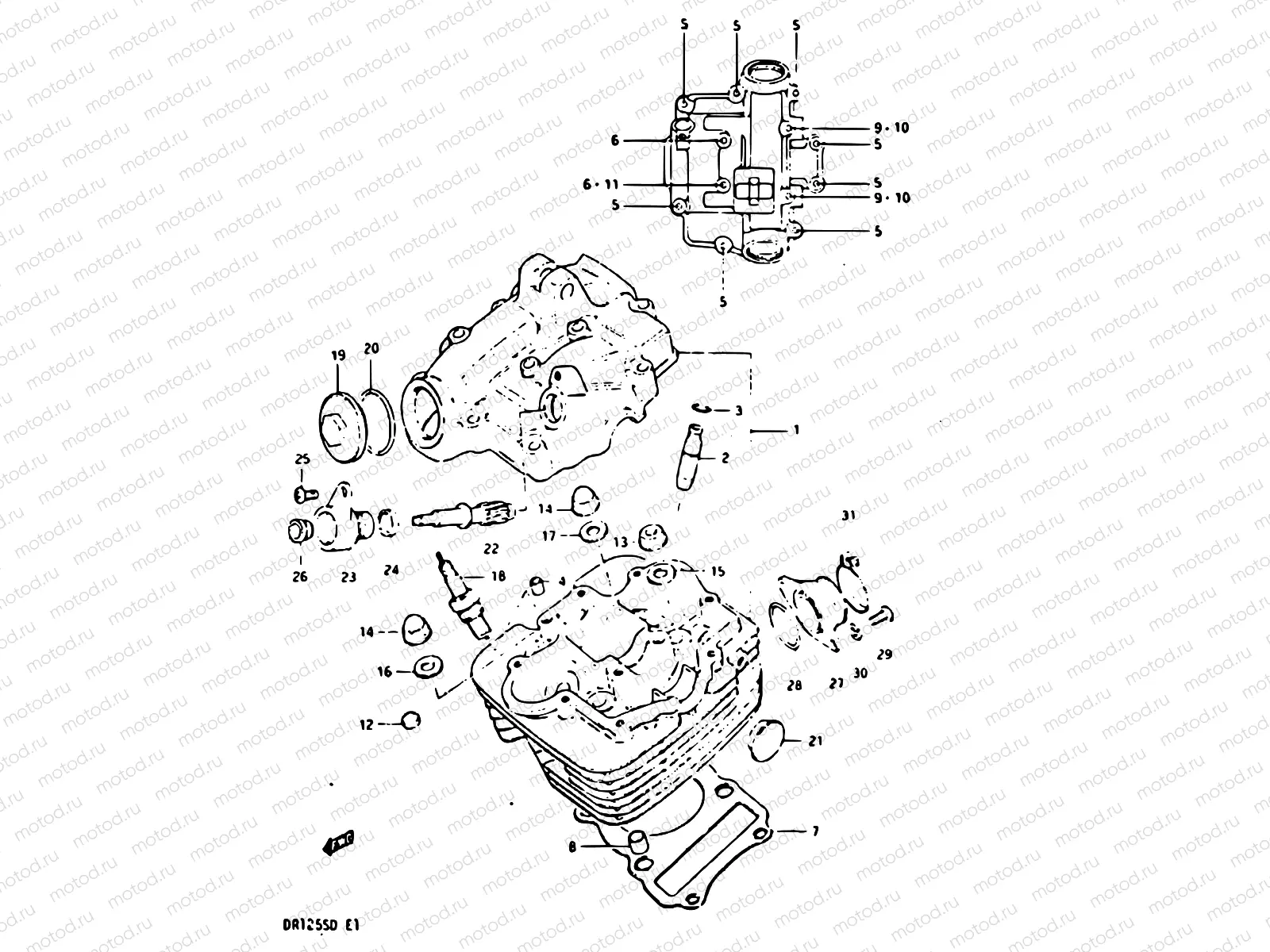 1 - CYLINDER HEAD