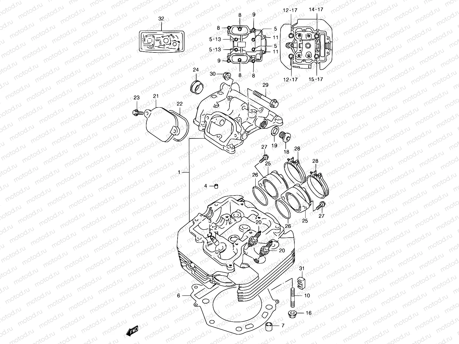 1 - CYLINDER HEAD