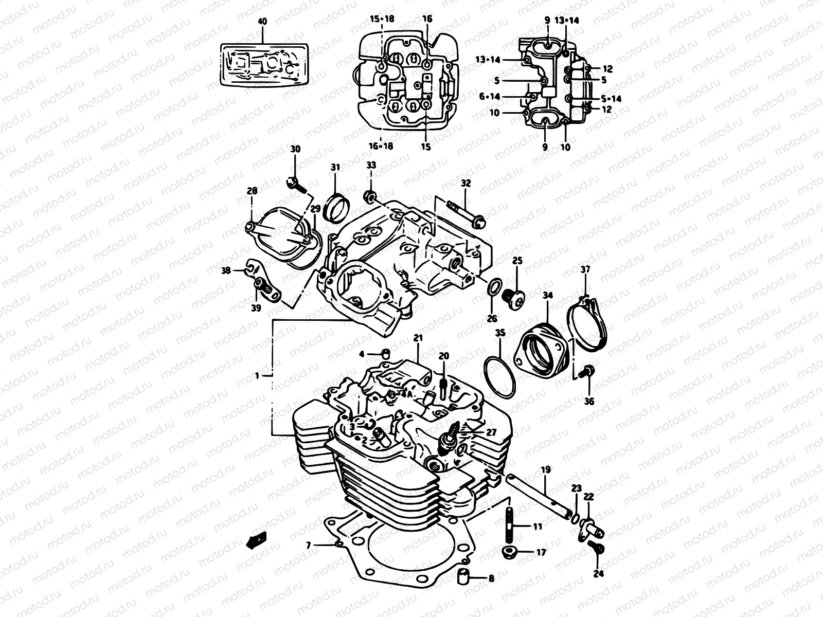 1 - CYLINDER HEAD