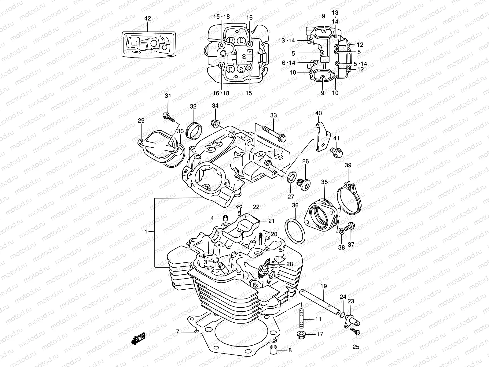 1 - CYLINDER HEAD