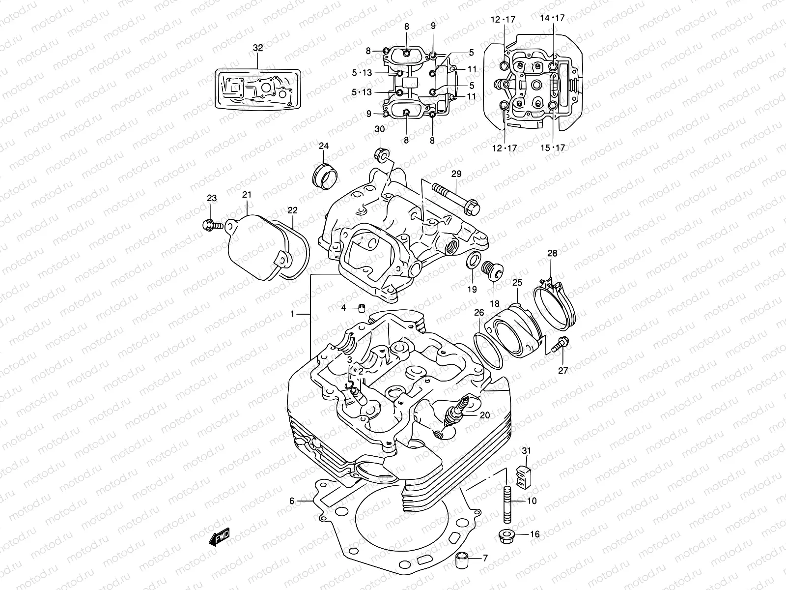 1 - CYLINDER HEAD