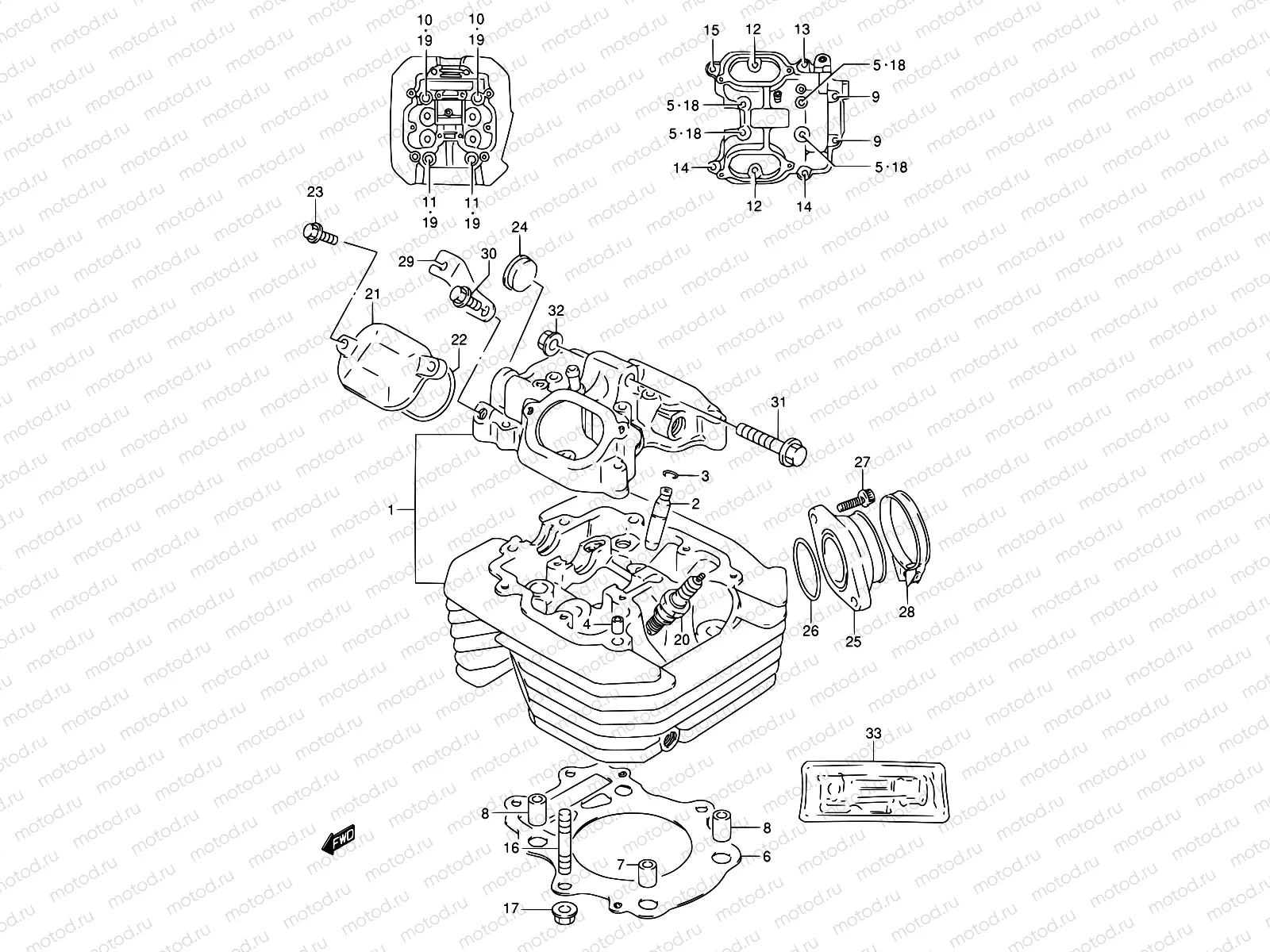 1 - CYLINDER HEAD