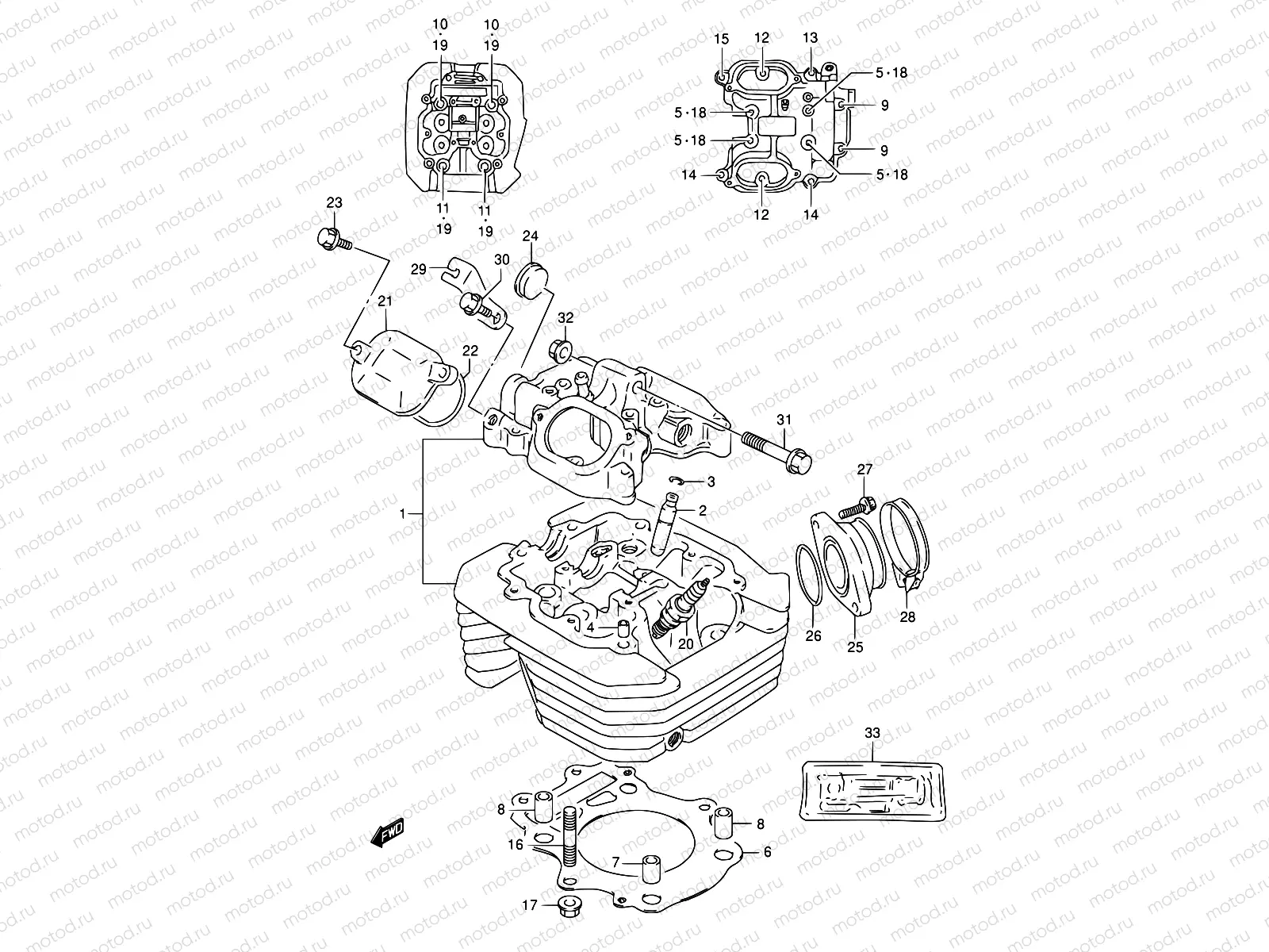 1 - CYLINDER HEAD
