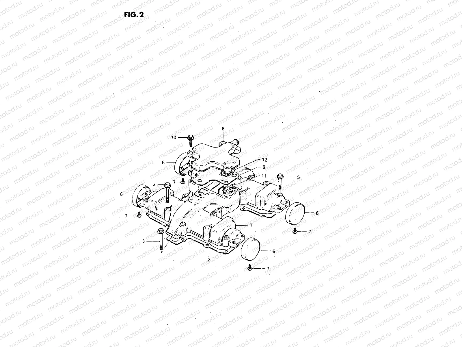 1 - CYLINDER HEAD COVER (MODEL T, X)