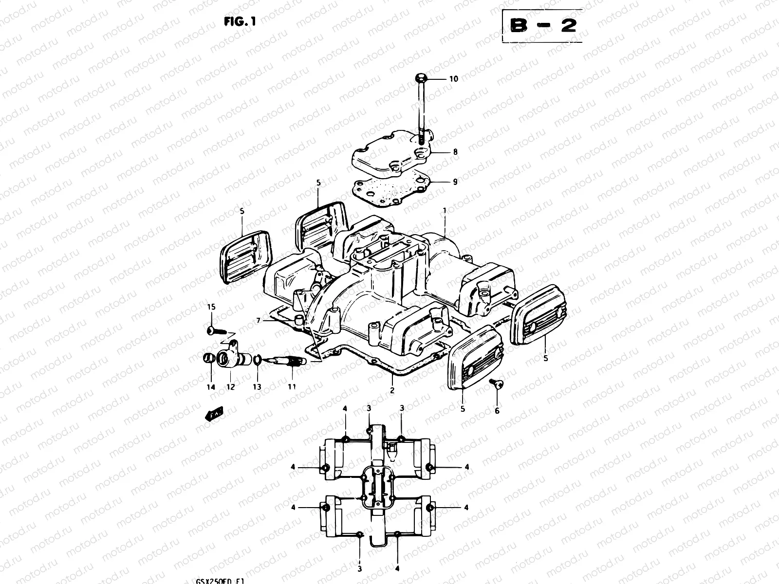 1 - CYLINDER HEAD COVER (MODEL Z)