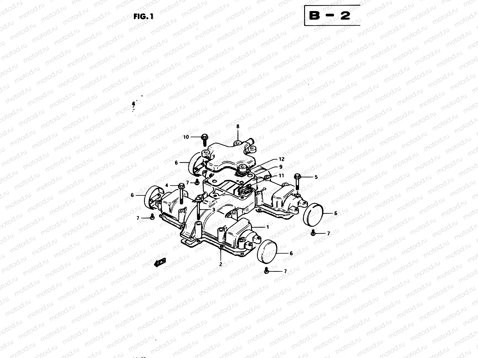 1 - CYLINDER HEAD COVER (MODEL Z)