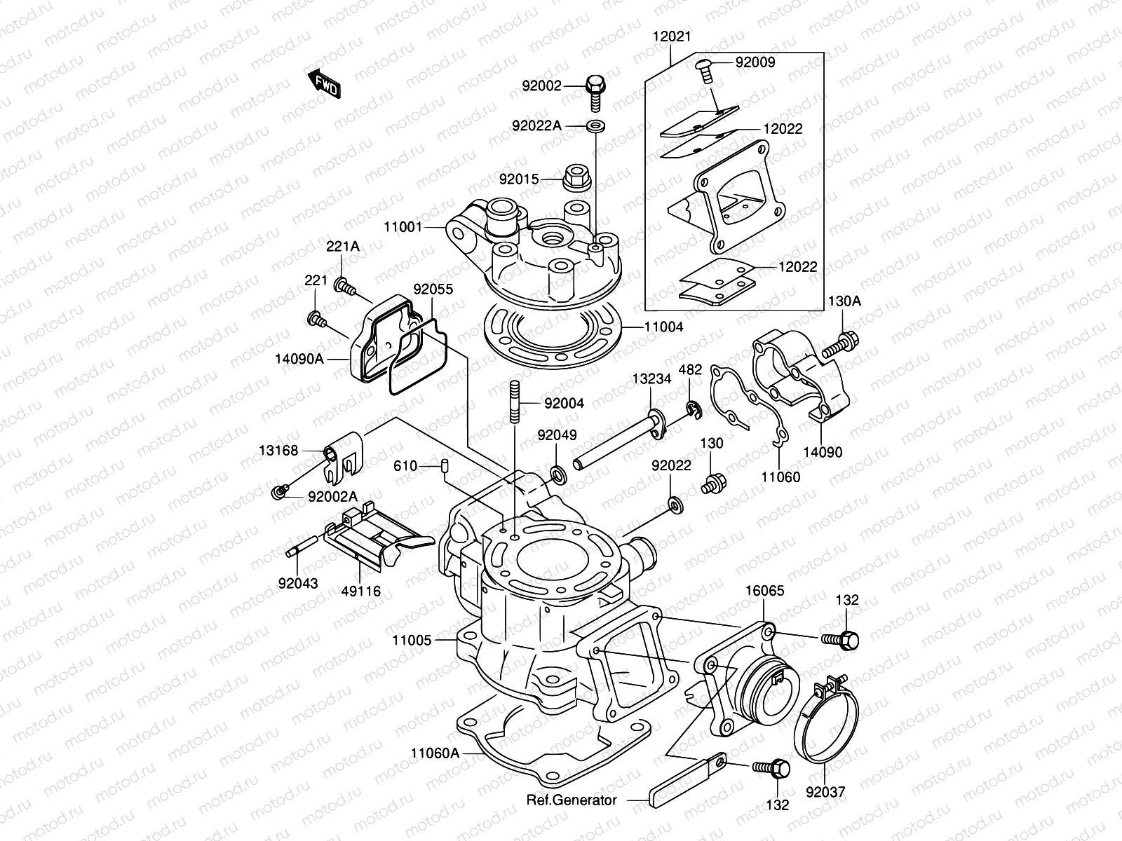 1 - CYLINDER HEAD/CYLINDER