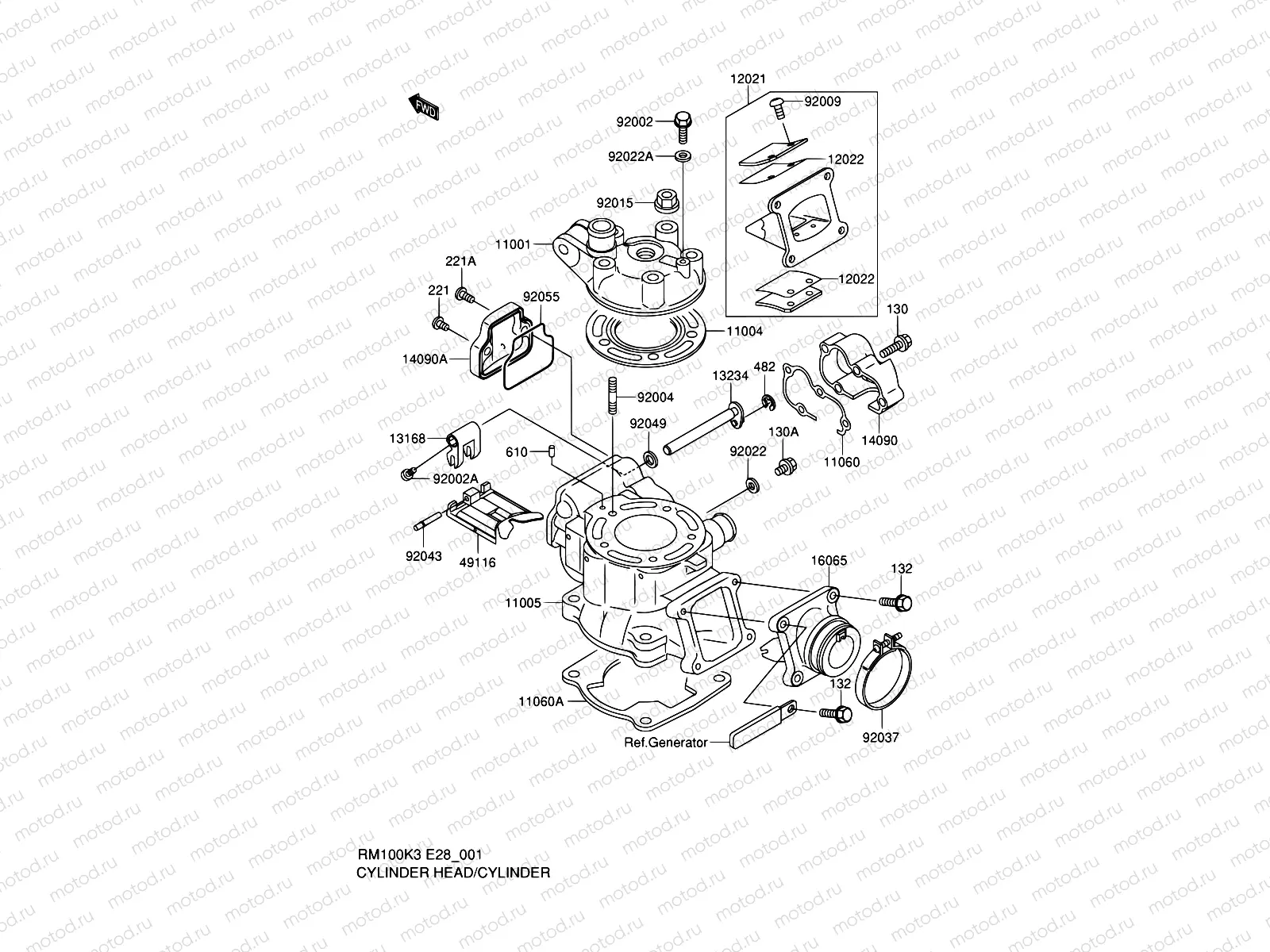 1 - CYLINDER HEAD/CYLINDER