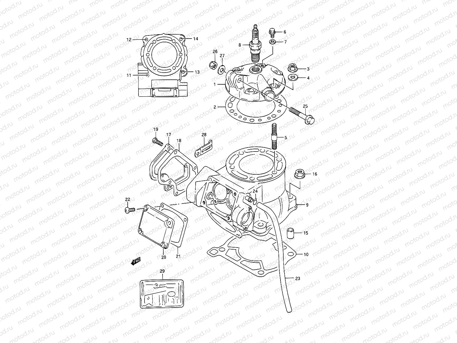1 - CYLINDER (MODEL K/L)